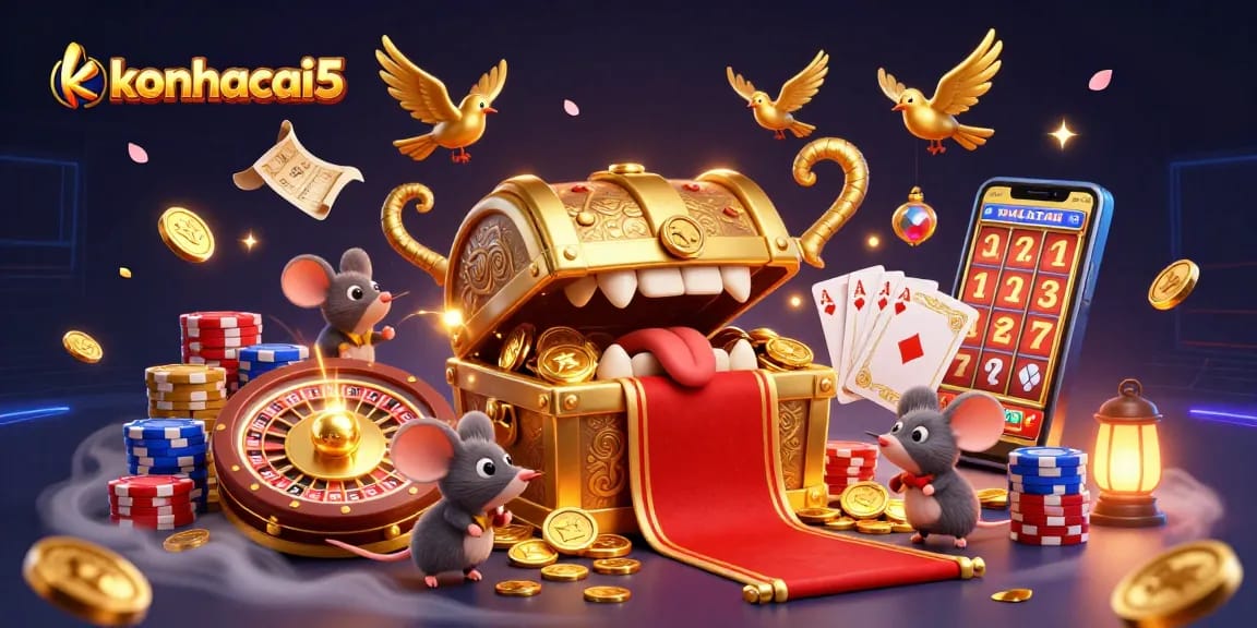 Experience winning thrills with keonhacai5 as golden coins cascade and vibrant gameplay unfolds.
