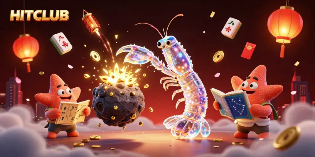Experience thrilling gameplay at HITCLUB, where treasures explode from asteroids in a captivating casino universe.