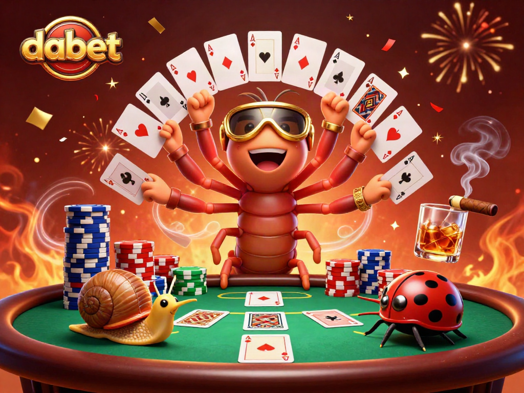 Experience thrilling action at dabet with 3D cartoon characters engaging in gambling excitement.