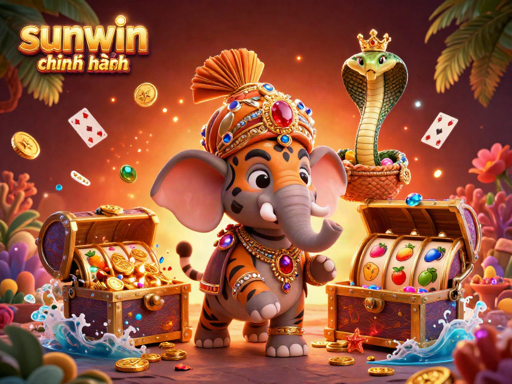 Experience excitement at sunwin chính hãng with dynamic slot game characters and rich treasures.