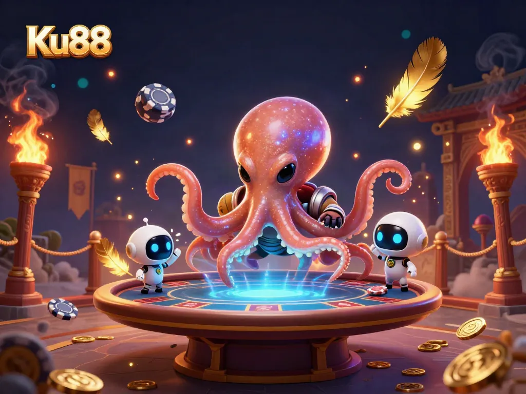 Bet big with Ku88: Experience intergalactic poker action with alien characters and cosmic chips.