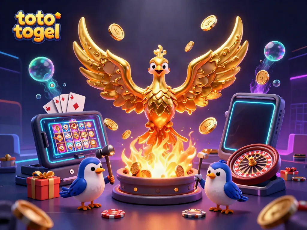 Experience thrilling gameplay with the golden phoenix and dynamic elements in toto togel.