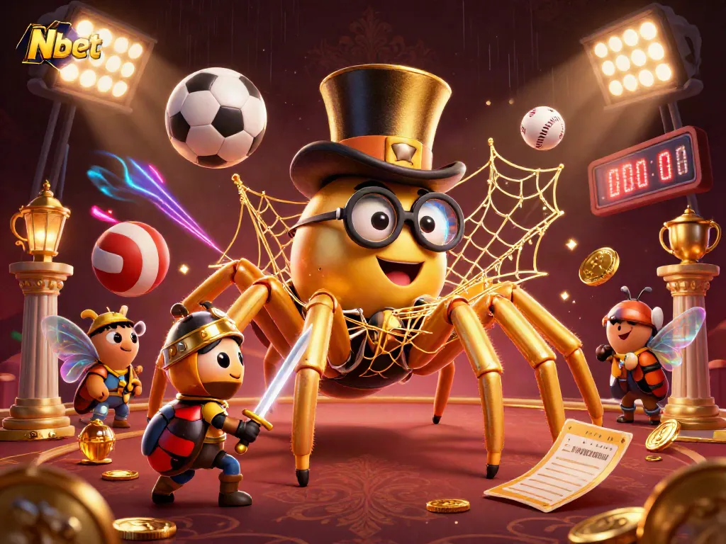 Nbet showcases a thrilling casino scene with unique characters and captivating game elements in action.