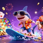 Engage in thrilling gaming action at tha bet with a vibrant casino scene featuring colorful characters.