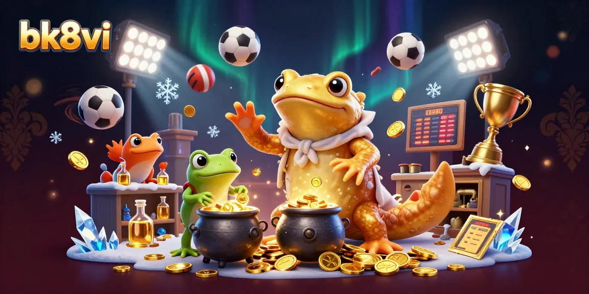 Engage in exciting gameplay at bk8vi with vibrant visuals featuring sports and gold elements.