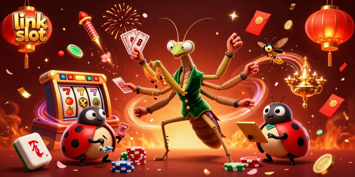 Spin the reels and win big with the latest link slot games in this vibrant casino scene.
