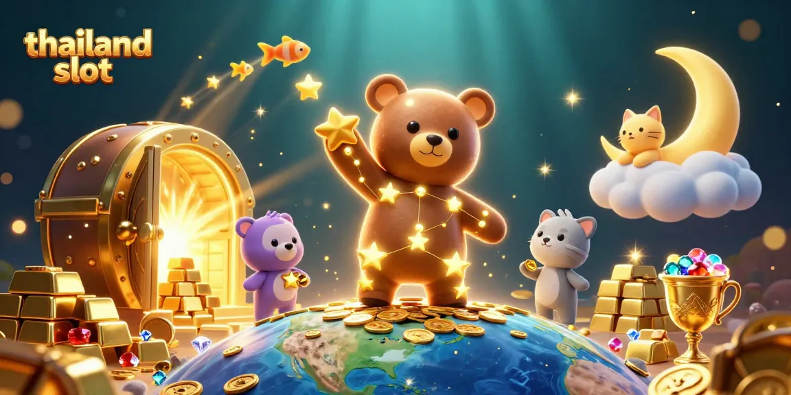 Engage with thrilling thailand slot games amidst a treasure-filled cosmic adventure.