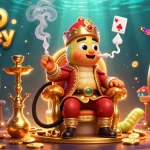 Engage in thrilling PayID pokies adventures with vibrant illustrations of a whimsical scene.