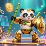 Experience thrilling gameplay with the 23win app, featuring a vibrant 3D gaming scene with crypto elements.