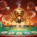Engage with Du88's vibrant poker atmosphere featuring a golden spider and a playful fly gentleman.