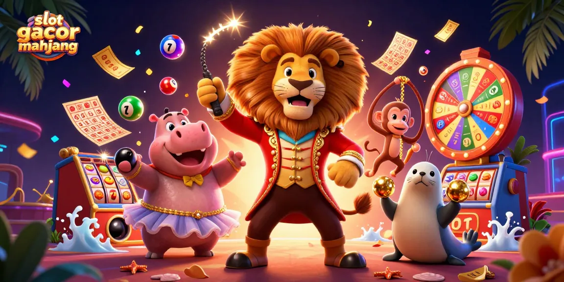 Experience the excitement of slot gacor mahjong with vibrant 3D characters and festive game elements.