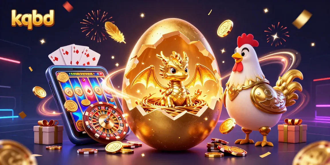 This vibrant kqbd illustration showcases a baby dragon on poker chips while depicting thrilling gambling elements.