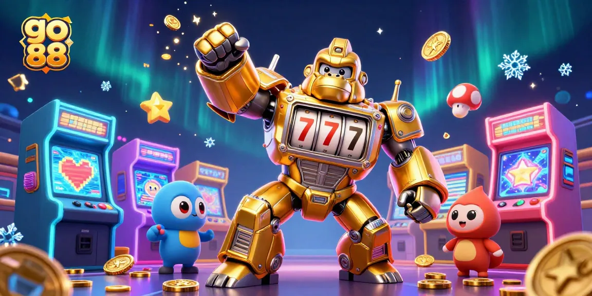 Engage with the thrilling adventures of go 88, where a golden gorilla mech bursts with wins from casino slots!