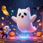 Experience thrilling adventures with Fabet's haunted casino featuring a ghost cat and captivating elements.