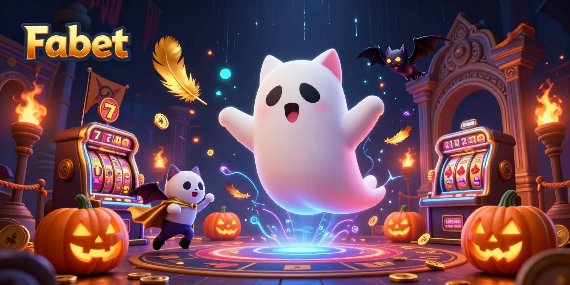 Experience thrilling adventures with Fabet's haunted casino featuring a ghost cat and captivating elements.
