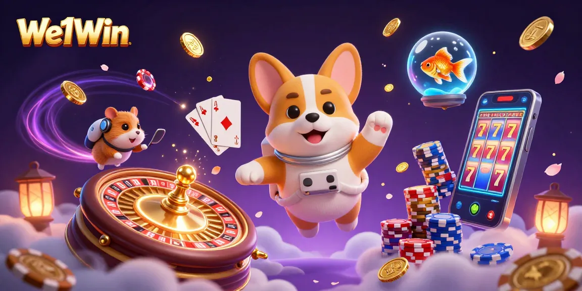 We1Win engages players in a dynamic casino universe with unique characters and vibrant game elements.
