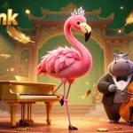 Experience the excitement of w88 link with a colorful casino scene featuring animated characters and vibrant decor.