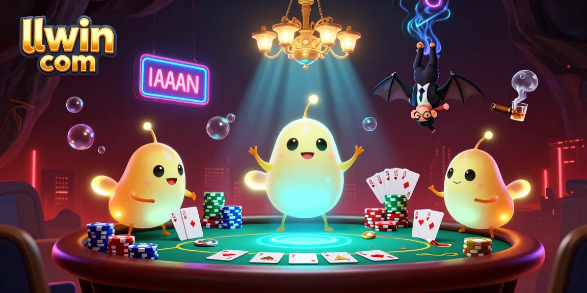 Engage with exciting gameplay at llwin com as colorful glowworms illuminate the casino atmosphere.