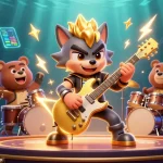 Experience powerful gameplay with ee88 login, featuring vibrant 3D characters and casino elements.